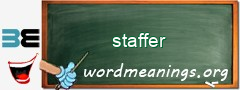 WordMeaning blackboard for staffer